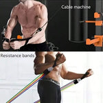 6pcs Elastic Resistance Bands – Multicolor, Strength Training Exercise Bands for Hand, Chest, Arms & Full-Body Workouts