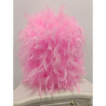 1pc Warm Romantic Artificial Flame Ball Lamp Shade - Pink, Small 30cm Retractable Flame Ball Lampshade with Holder, Modern Decorative Cover for Home, Party & Event Decor