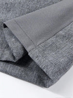 Men’s Short-Sleeve Breathable Gray Chef Jacket in Grey (Size: AE XXS) – Neck Button-Front Summer Mesh Uniform