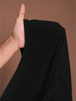 Plus Size Women’s A-Line Dress with Puff Sleeves, Tie Waist & Zipper