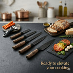 6-Piece Kitchen Knife Set – Sharp Chef Knives with Ergonomic Handles & Gift Box