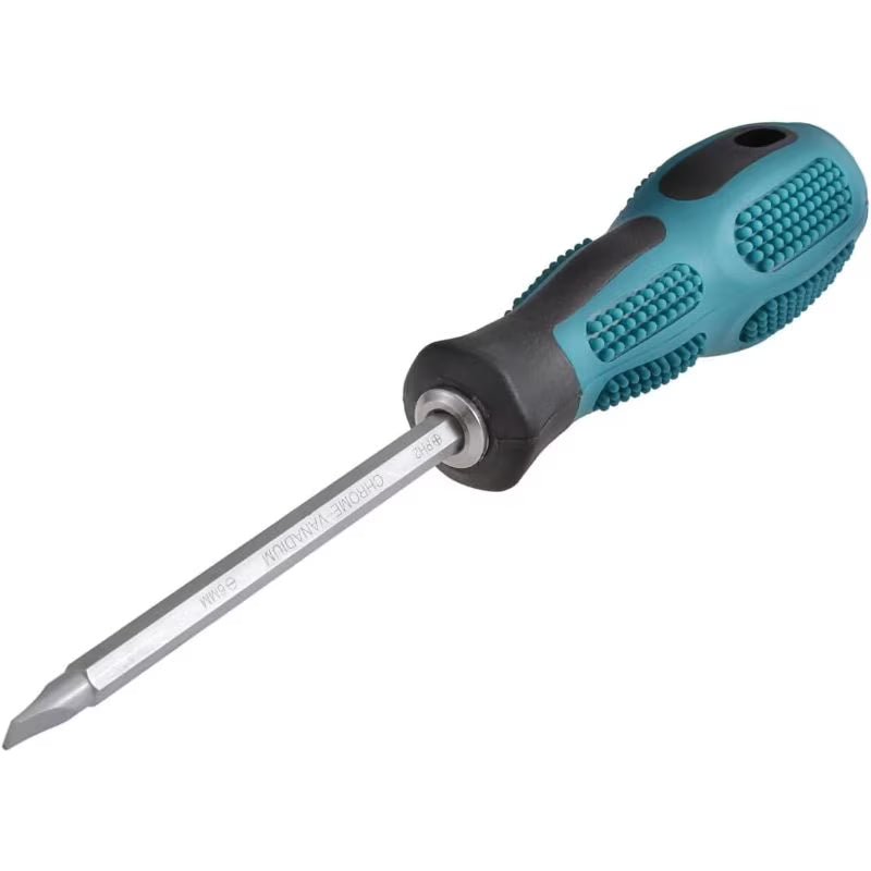 Double-Ended Screwdriver - Default Color, PH2 Phillips Dual-Purpose Screwdriver, Round Metal Shank, Non-Slip Ergonomic Handle, Hand Tool for Home Appliances, Small & Medium Machinery Repairs
