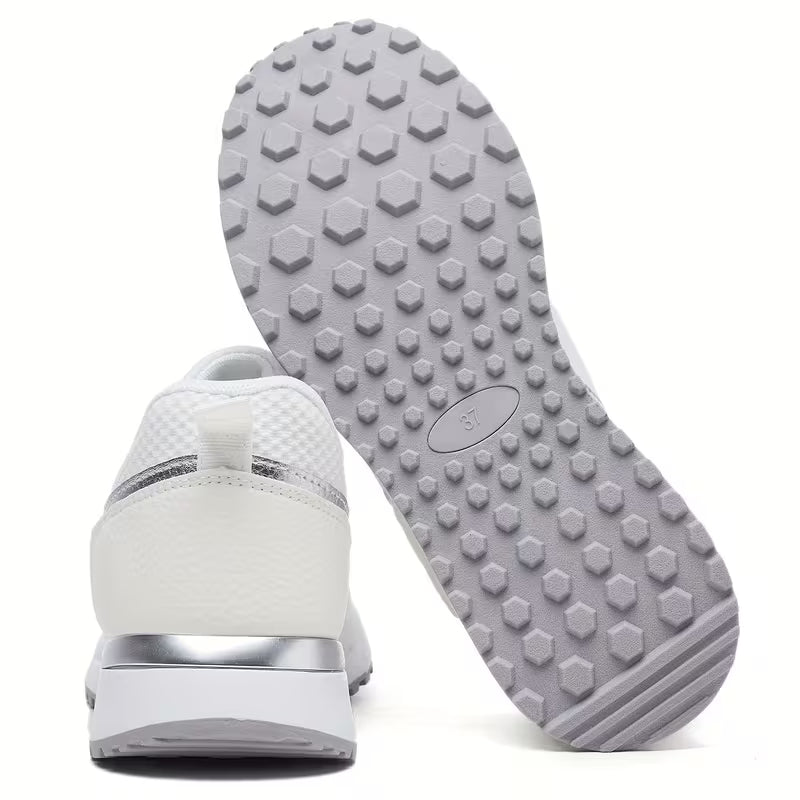 Women's Height-Increasing Sneakers – Anti-Slip, Lace-Up, Soft Sole, Wear-Resistant