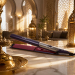 Professional Wide Plate Flat Iron Black Pink
