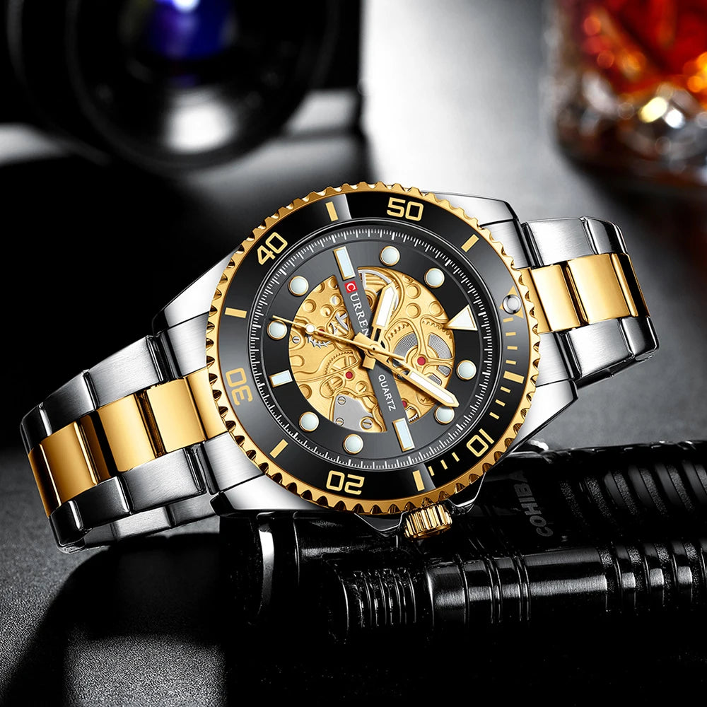 CURREN 8412 Stainless  Steel Watch