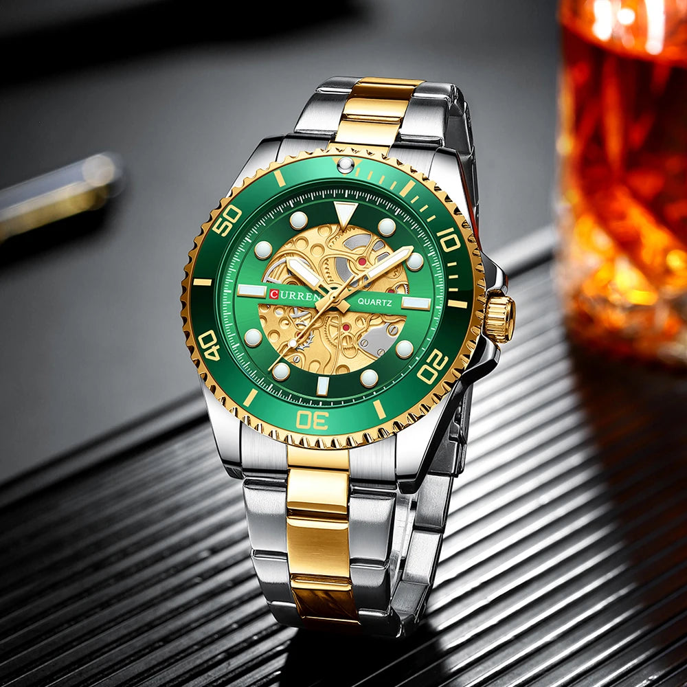 CURREN 8412 Stainless  Steel Watch