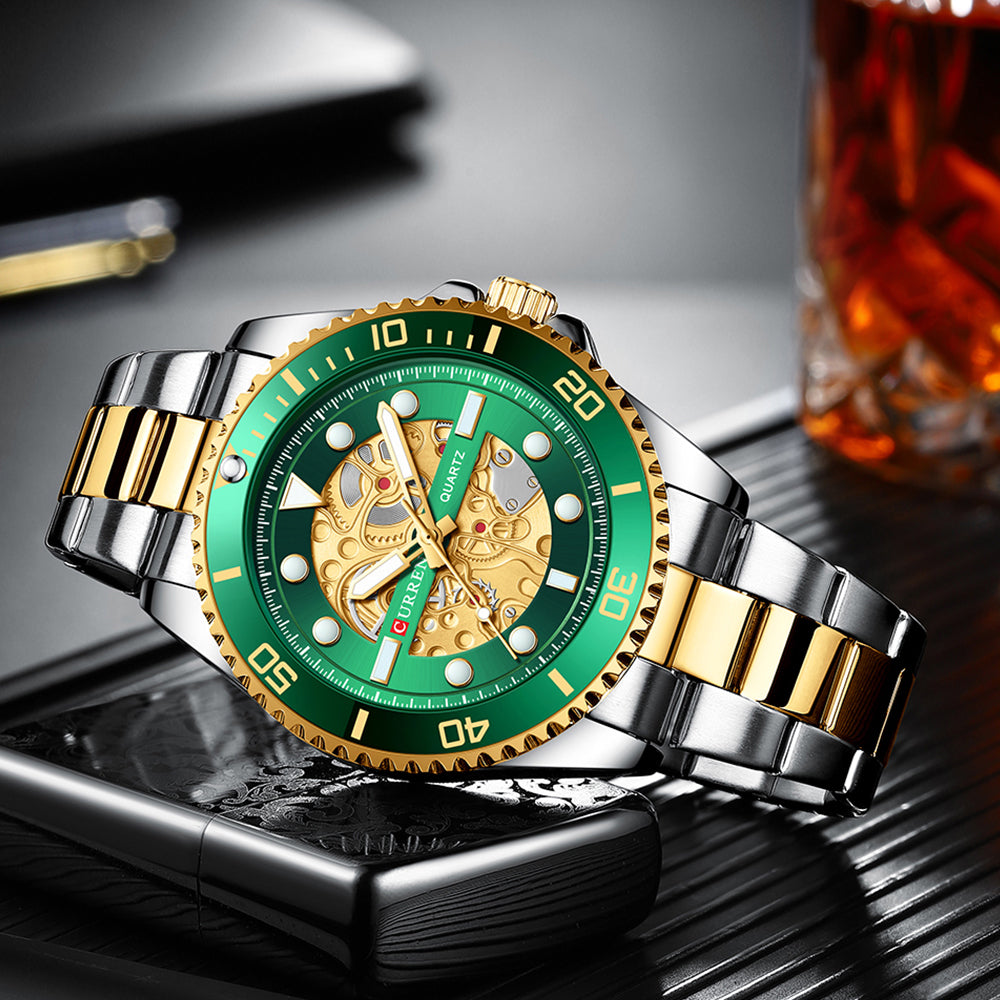 CURREN 8412 Stainless  Steel Watch