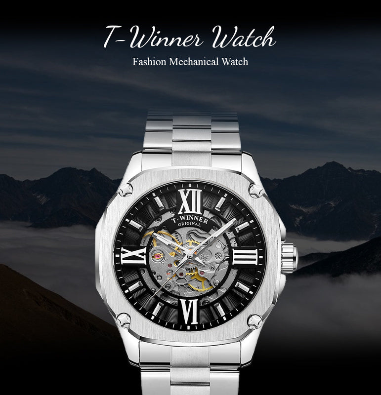 T-WINNER 2024 Gold Reloj Hombre Automatic China Men Watches