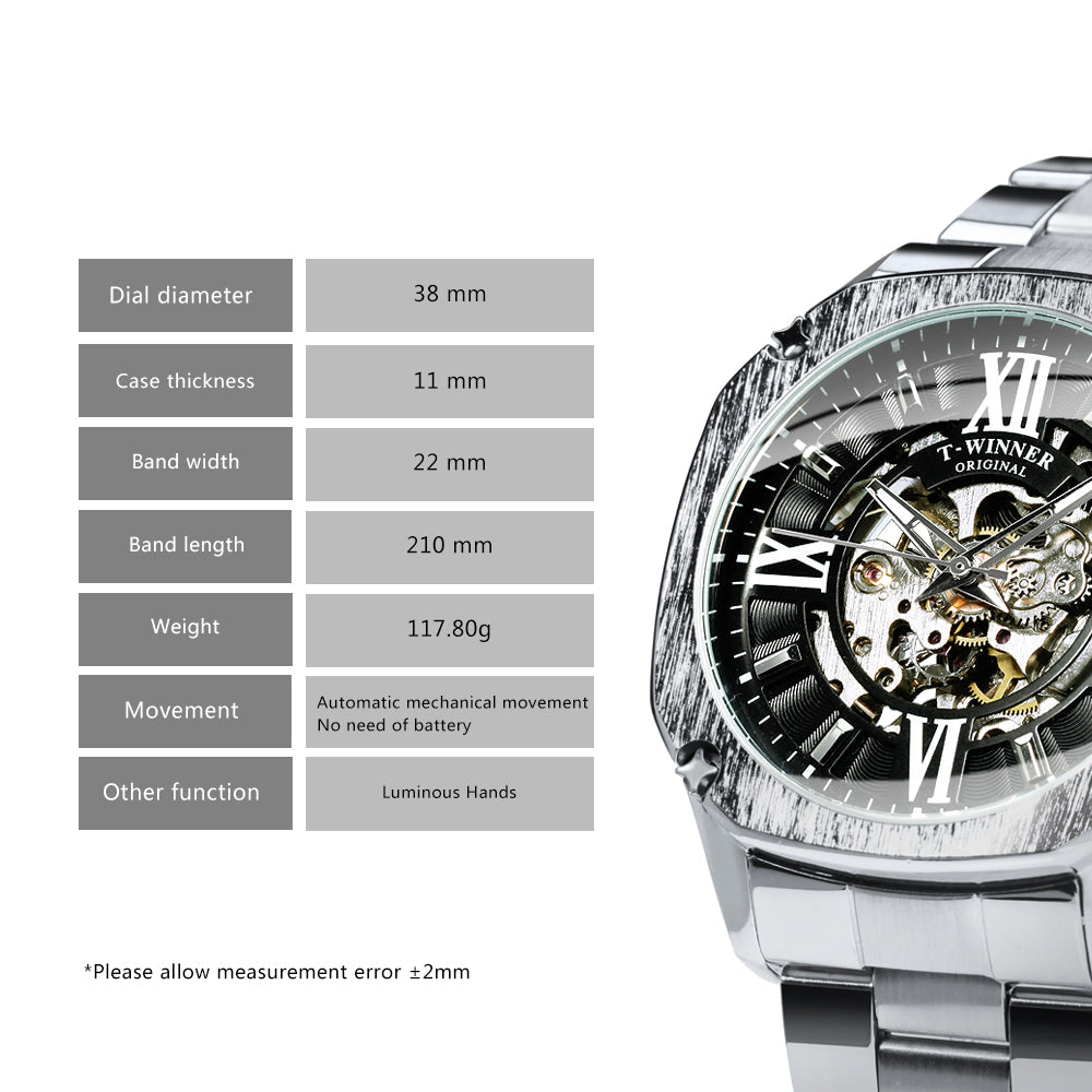 T-WINNER 2024 Gold Reloj Hombre Automatic China Men Watches