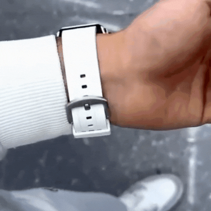 Men’s Premium Sport Chronograph – White Silicone Strap