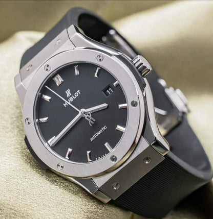 Hublot Classic Fusion Black Dial – Titanium Luxury Men’s Watch