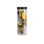 Magnetic Screwdriver Set - Multicolor, 11pcs Black & Yellow Screwdrivers, Flat Head & Cross Head Screwdrivers, Professional Padded Handles, Key Screwdriver, Aluminum Alloy Hand Tool Set