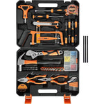 80PCS Hand Tool Set – Black & Silver, Carbon Steel Screwdrivers, Socket Set, Wrench & Pliers with Hard Carrying Case for Home, Office, Workshop & DIY Use