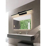 Rechargeable Mirror Wall Lights - Black, 2pcs 40cm Modern Wall Lamps with Remote Control, Wireless USB Powered LED Lighting, Luxury Home Decor for Bathroom, Living Room, Hallway, Dining Room & Cabinet