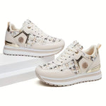 Women's Casual Running Sneakers – Raised Sole, Comfortable Spring Footwear