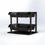 2-Tier Dish Drying Rack – Space-Saving Kitchen Organizer for Plates, Bowls & Utensils