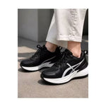 Women’s Lightweight Sport Sneakers – White, Grey & Black