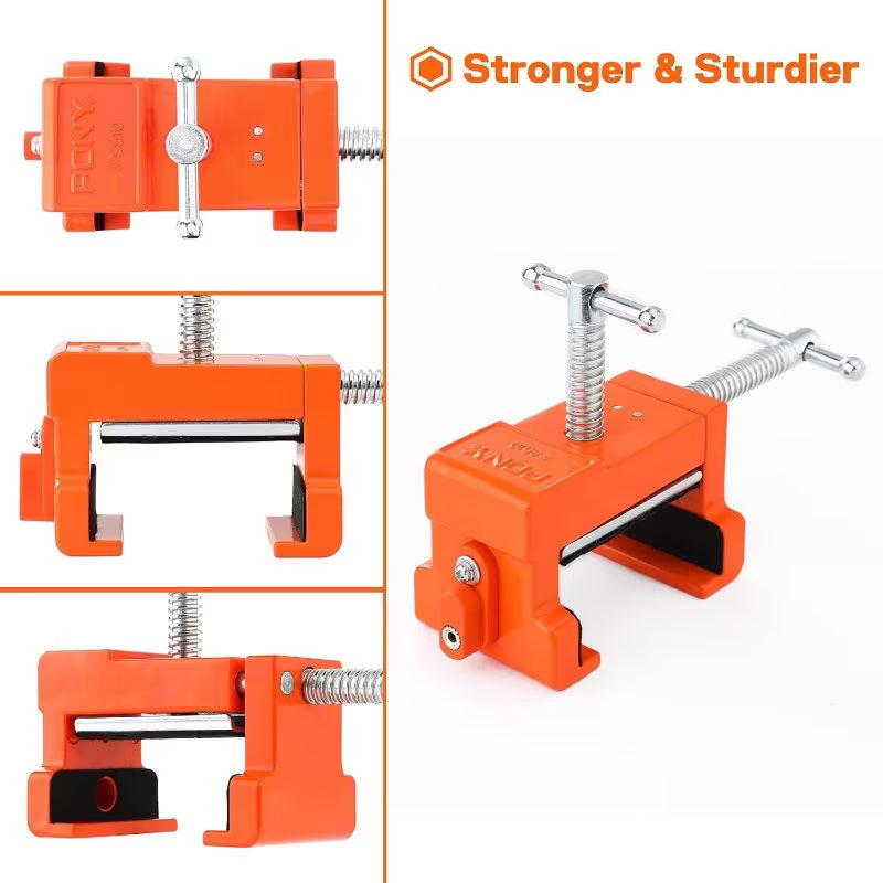 4-Pack Cabinet Clamps - Style 4, Aluminum Alloy Face Frame Clamps for Cabinet Installation, Adjustable Woodworking Clamps for Cabinet Assembly, Carpentry & DIY Projects
