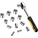 108pcs Home & Car Tool Kit – Yellow & Black, Portable Hand Tool Set with Organizer Box for Home Repair, Automotive Maintenance, DIY & Workshop