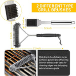 34-Piece Stainless Steel BBQ Grill Tool Set with Carry Bag & Heat-Resistant Gloves