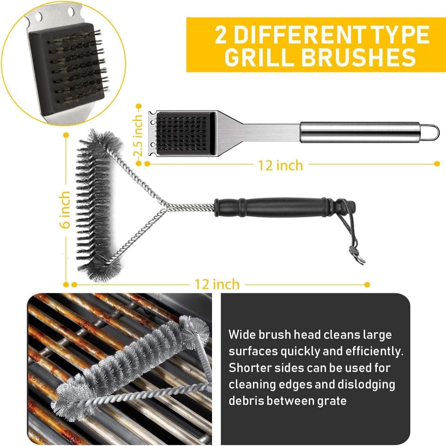 34-Piece Stainless Steel BBQ Grill Tool Set with Carry Bag & Heat-Resistant Gloves