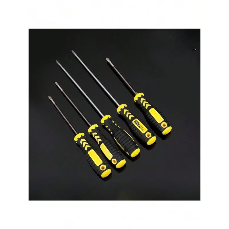 Magnetic Screwdriver Set - Multicolor, 11pcs Black & Yellow Screwdrivers, Flat Head & Cross Head Screwdrivers, Professional Padded Handles, Key Screwdriver, Aluminum Alloy Hand Tool Set
