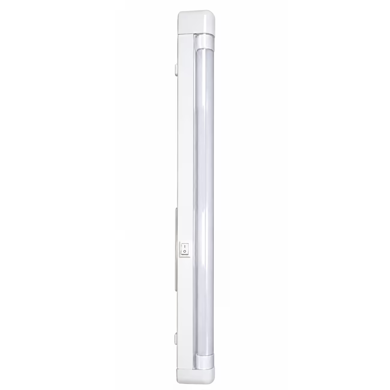 10W LED Mirror Light Bar – White, 60cm Slim Wall-Mount Vanity Light with Ribbed Diffuser & On/Off Switch for Bathroom Mirror, Dressing Table, Cabinet & Bedroom Use