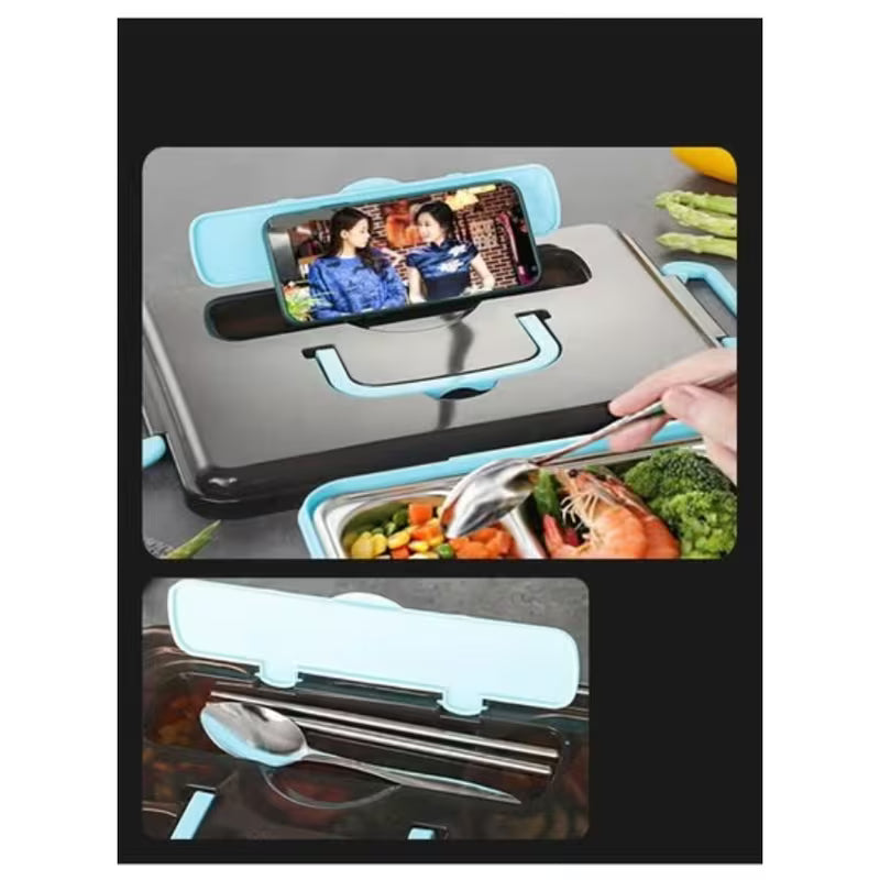 Portable 5-Compartment Lunch Box – Sealed Food Container for Kids & Office Use