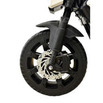 VLRA BIKE Electric Toy Motorcycle for Kids - White Battery Powered Ride-On Motorcycle with Training Wheels, Electric Drive, Kids Riding Toy for Ages 3-6, Outdoor Play Vehicle