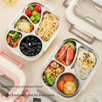 304 Stainless Steel Bento Lunch Box – Divided, Leak-Proof, Insulated with Utensils