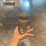 Luxury Rhinestone Insulated Water Bottle – Unisex Straw Cup, Portable Vacuum Flask