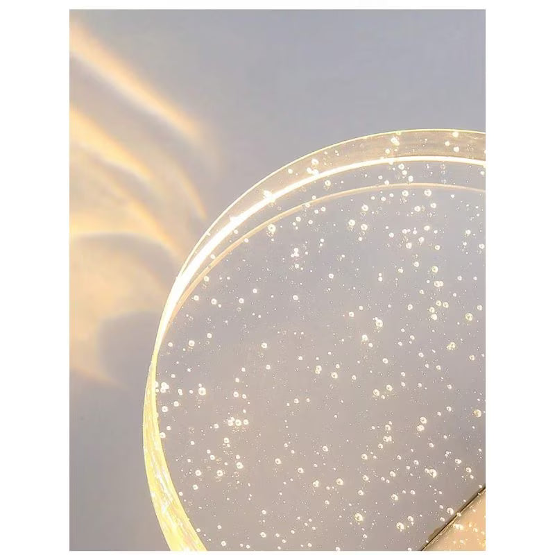 1pc Modern Crystal Bubble Shade Wall Light - Multicolor & Elegant Golden, 5W LED Sconce, 16cm High (6in), Crystal Decorative Wall Lamp, Modern Bedroom, Hallway & Bedside Lighting