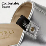 Ladies’ Open-Toe Wedge Mule Sandals – Elevated Block Heel Party Shoes