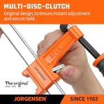 61cm Steel Bar Clamp Set - 2pcs Orange Heavy-Duty Woodworking Clamps, 272kg Load Capacity, Rust-Resistant High-Carbon Steel Bar, Sliding Head Design, Quick-Adjust Clamps for Carpentry, Cabinet Making & DIY