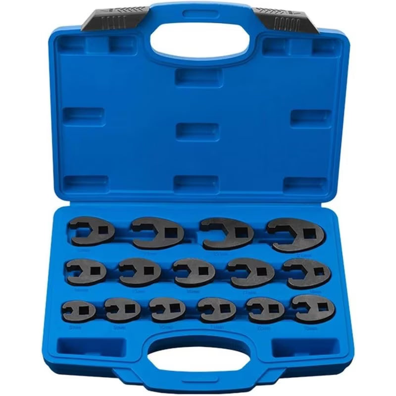 15pcs Socket Wrench Set – Silver, 8–24mm Metric Sockets with 3/8" & 1/2" Ratchets, Adapters & Extensions for Automotive Repair, Maintenance & DIY