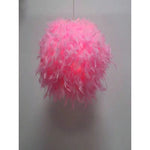 1pc Warm Romantic Artificial Flame Ball Lamp Shade - Pink, Small 30cm Retractable Flame Ball Lampshade with Holder, Modern Decorative Cover for Home, Party & Event Decor