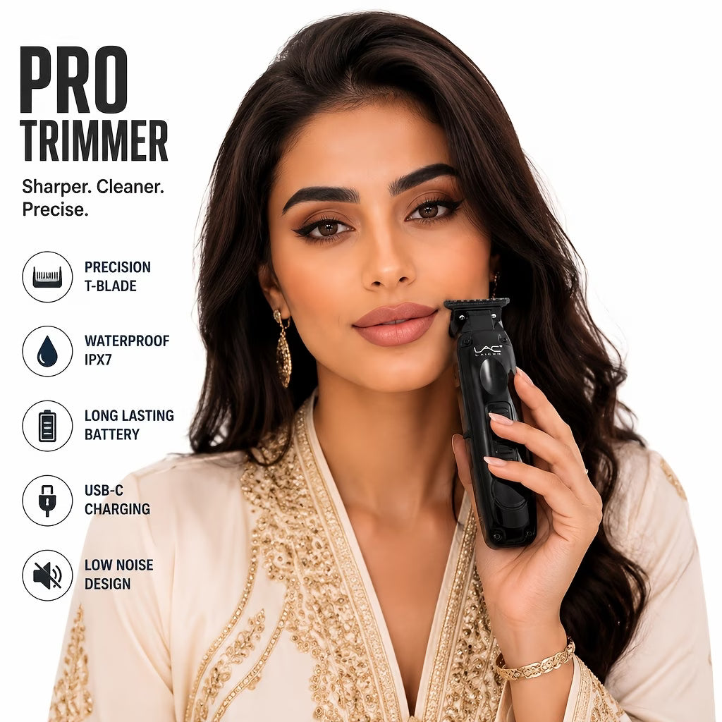 Glossy Black Professional Hair Detail Trimmer