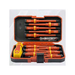 13-Piece Insulated Screwdriver Set – Multi-Color, 1000V Electrical Protection, Interchangeable Heads & Carrying Bag