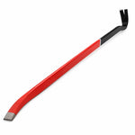 18-Inch Pry Bar Wrecking Bar – Black, 450mm Metal Nail Puller, Flat Pry End & Forked Claw for Prying, Lifting, Demolition, Woodwork & DIY Repair