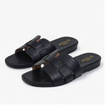 Women’s H-Strap Flat Slide Sandals – Lightweight Open-Toe Summer Shoes