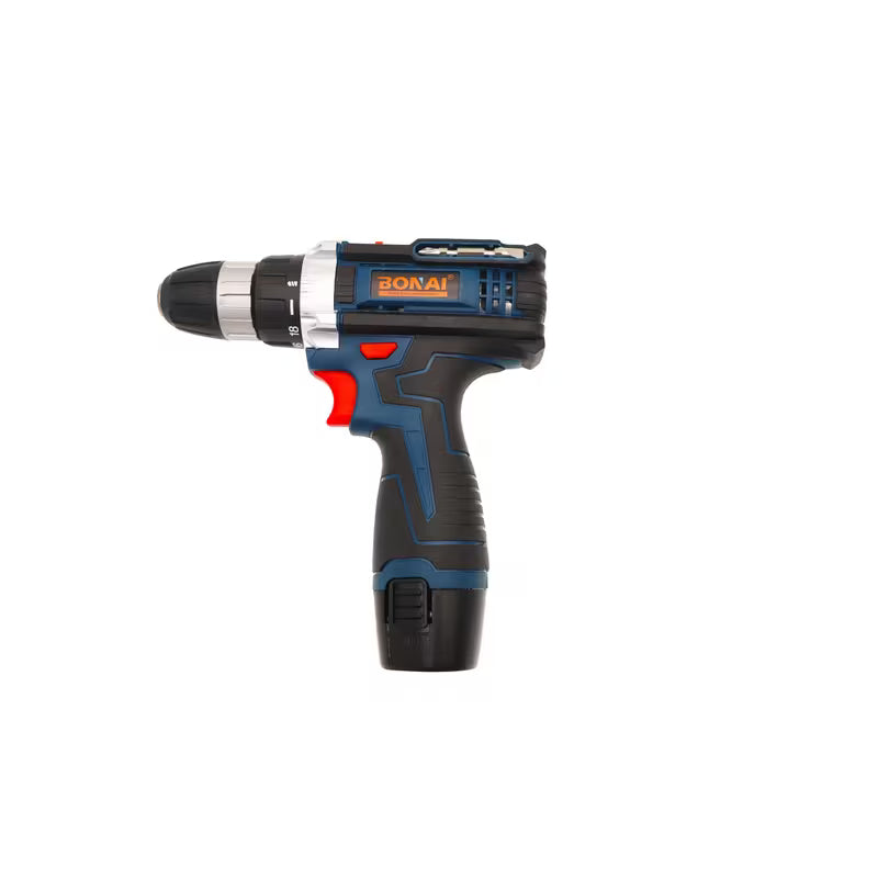 BONAI 12V Cordless Lithium Battery Drill Driver - Multicolor, Variable Speed, High Torque 60-100Nm, LED Light, Rechargeable Power Drill, Wood Metal Wall Drilling Tool Set, BN-HK103