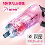73-Piece Pink Tool Kit with 3.7V Cordless Screwdriver (Pink) – Portable Storage Box & Essential Home Repair Accessories