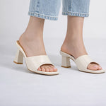Chic Patent Mules – Square Toe, Block Heel, Slip-On Design