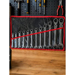 12PCS Reversible Combination Wrench Set – Silver & Black, 8–19mm Aluminum Alloy Hand Wrenches with Durable Design for Automotive, Workshop, Repair & DIY Use