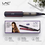 Professional Wide Plate Flat Iron Black Pink