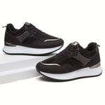 Trendy Women's Thick-Sole Sneakers – Breathable Athletic Shoes, Lightweight Casual Footwear