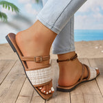 Women’s Flat Summer Slippers – Casual Holiday Shoes for Vacations and Everyday Wear