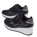 Women's Thick-Sole Sneakers – Breathable Mesh, Soft Sole, Height-Increasing Casual Shoes