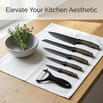 6-Piece Kitchen Knife Set – Sharp Chef Knives with Ergonomic Handles & Gift Box