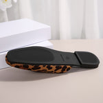 Women’s Leopard Print Slip-On Shoes – Cushioned Flat Sandals with TPR Sole